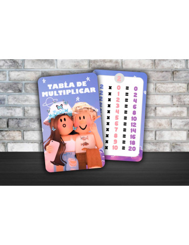 TABLA DE MULTIPLICAR Y ABECEDARIO PACK 6