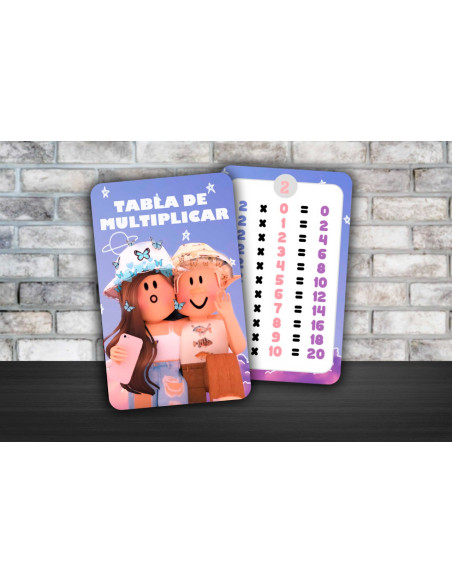 TABLA DE MULTIPLICAR Y ABECEDARIO PACK 6