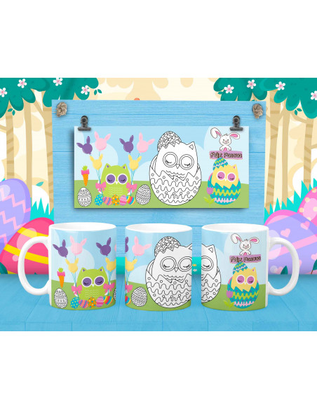TAZA PINTAR/COLOREAR PASCUA