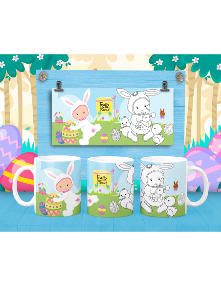 TAZA PINTAR/COLOREAR PASCUA