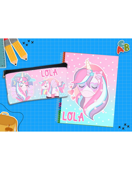 CARTUCHERA + TAPA CUADERNO