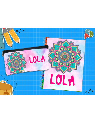 CARTUCHERA + TAPA CUADERNO