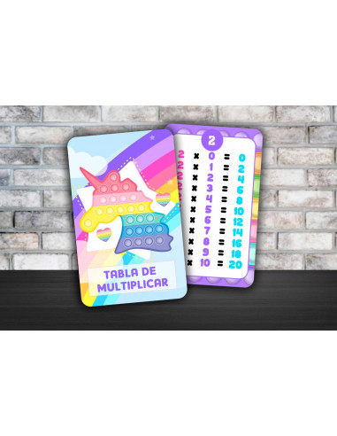 TABLA DE MULTIPLICAR Y ABECEDARIO PACK 6