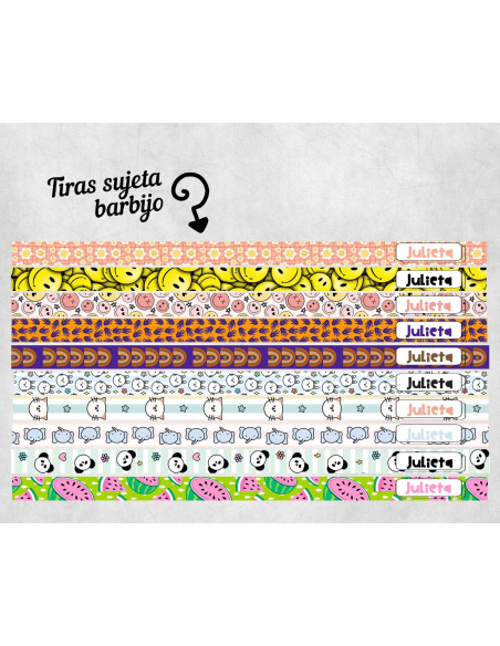 LLAVERO/SUJETADOR BARBIJO ESTAMPADOS 3