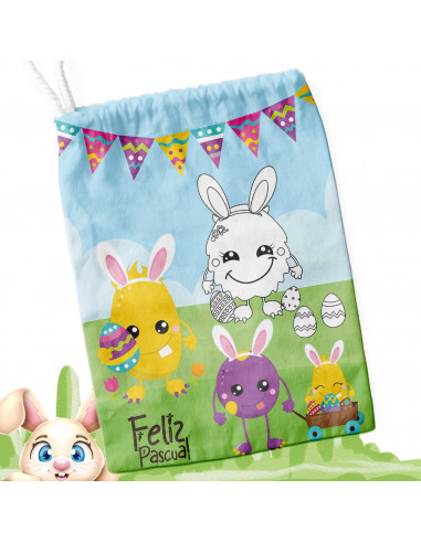 BOLSITAS PASCUA PARA COLOREAR PINTAR