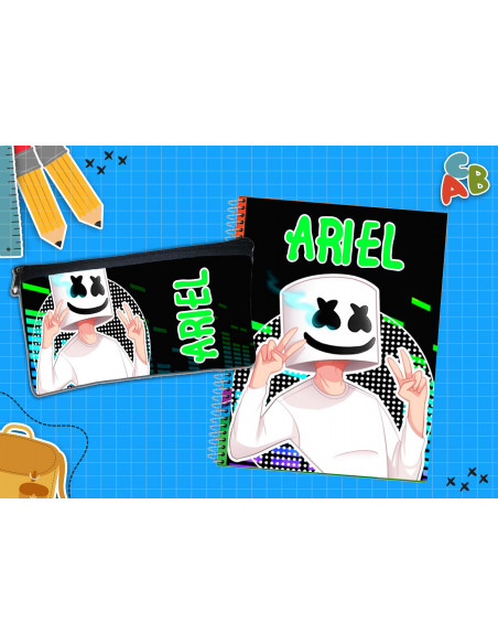 CARTUCHERA + TAPA CUADERNO