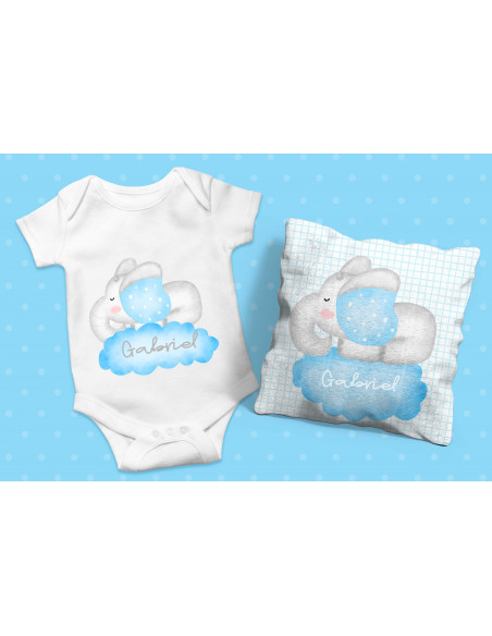 BODY + ALMOHADON + BABERO ELEFANTITO