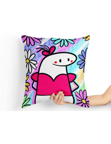 ALMOHADONES FLOR K PACK 2