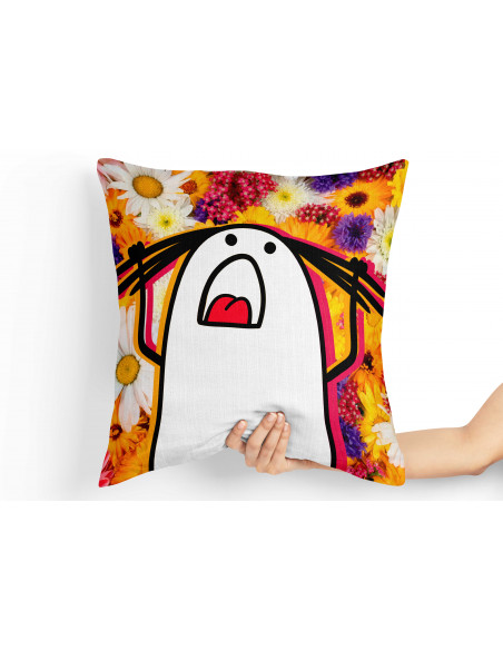 ALMOHADONES FLOR K PACK 2