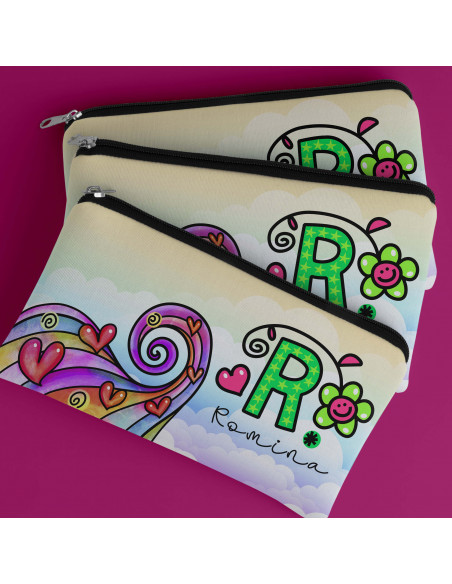 ESTUCHE INICIALES COLORIDA