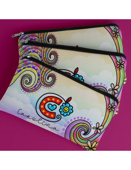 ESTUCHE INICIALES COLORIDA