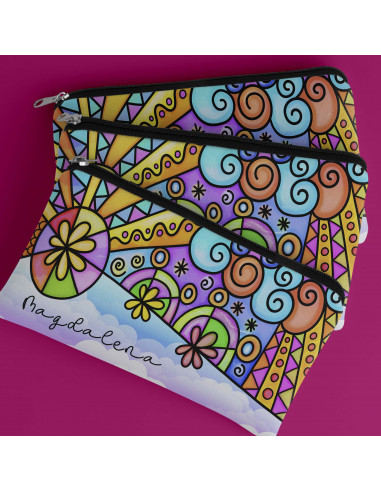 ESTUCHE INICIALES COLORIDA