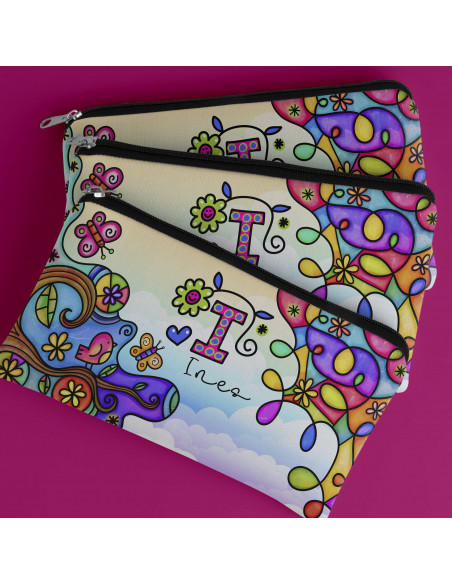 ESTUCHE INICIALES COLORIDA