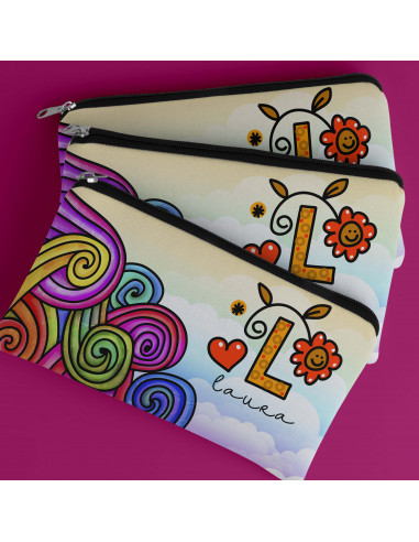 ESTUCHE INICIALES COLORIDA