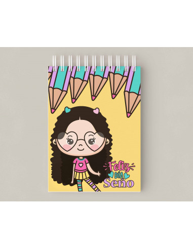 Anotadores y Porta Lapicera Seño