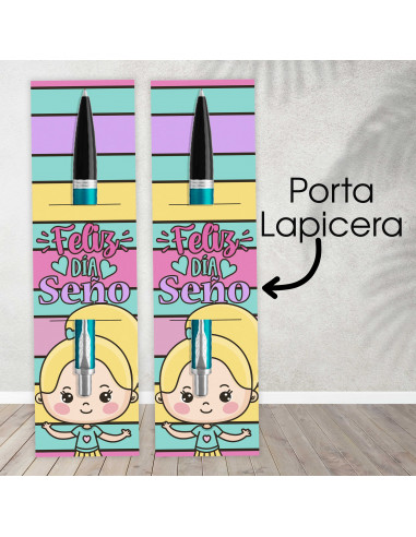Anotadores y Porta Lapicera Seño