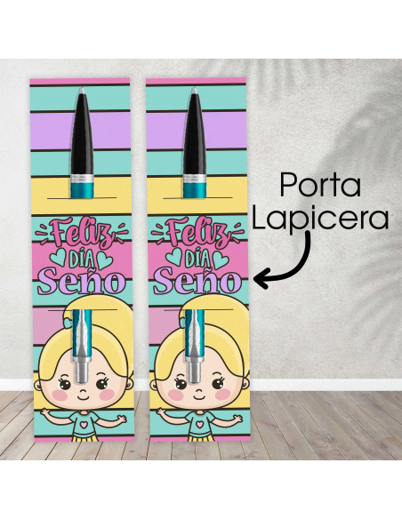 Anotadores y Porta Lapicera Seño