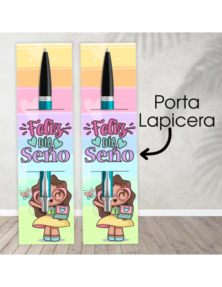 Anotadores y Porta Lapicera Seño