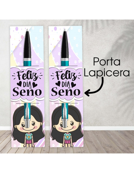 Anotadores y Porta Lapicera Seño