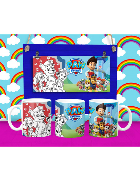 Taza Pintar Colorear Infantiles
