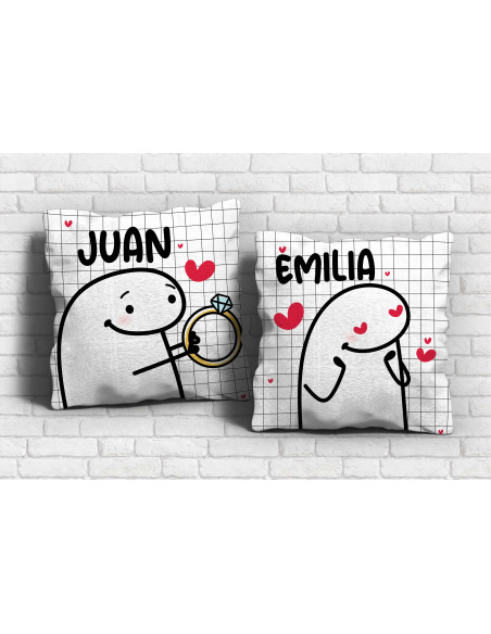 Almohadones amor Flork