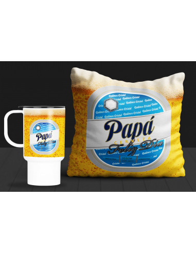 Almohadón jarro Bebidas Día del Padre Almohadón jarro Bebidas Día del Padre