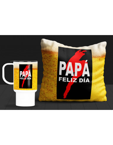 Almohadón jarro Bebidas Día del Padre Almohadón jarro Bebidas Día del Padre