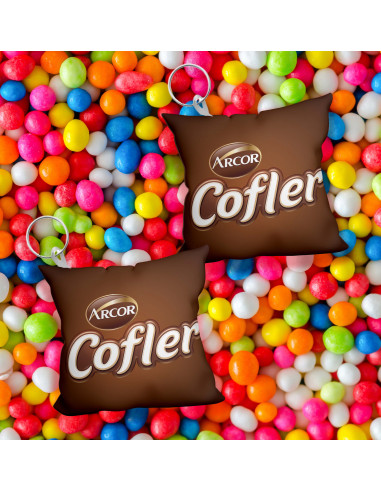 Llavero almohadita golosinas