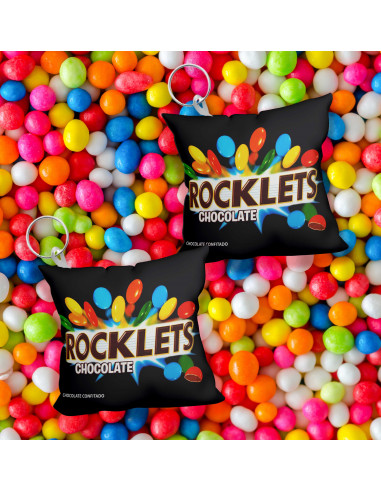 Llavero almohadita golosinas