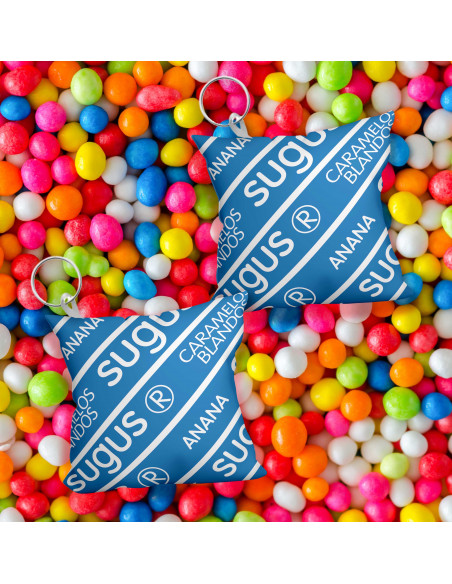 Llavero almohadita golosinas