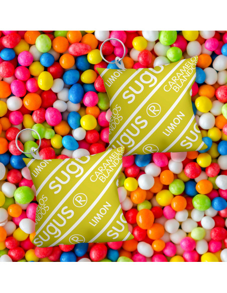 Llavero almohadita golosinas