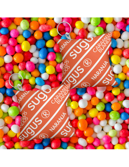 Llavero almohadita golosinas