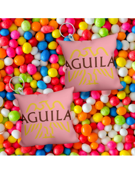 Llavero almohadita golosinas