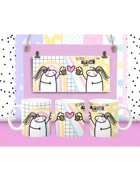 Tazas día del amigo flork