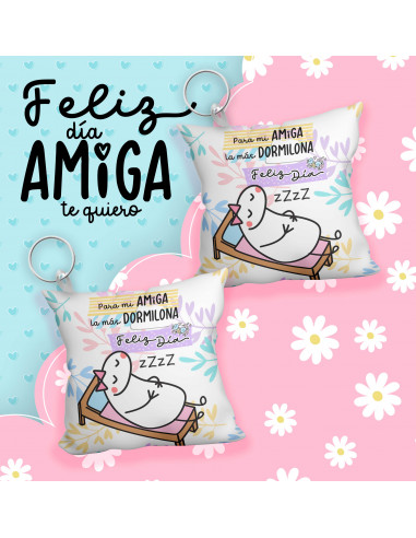 Llavero almohadita día del amigo flork Llavero almohadita día del amigo flork