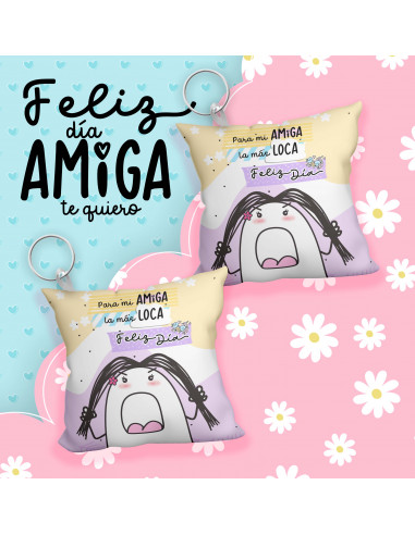 Llavero almohadita día del amigo flork Llavero almohadita día del amigo flork