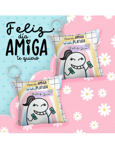 Llavero almohadita día del amigo flork Llavero almohadita día del amigo flork