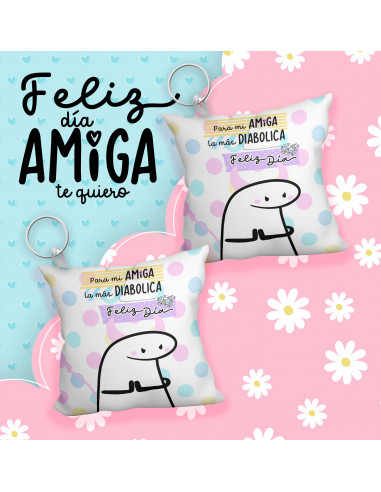 Llavero almohadita día del amigo flork Llavero almohadita día del amigo flork