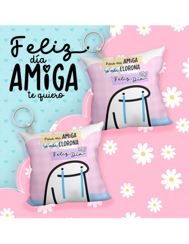 Llavero almohadita día del amigo flork Llavero almohadita día del amigo flork