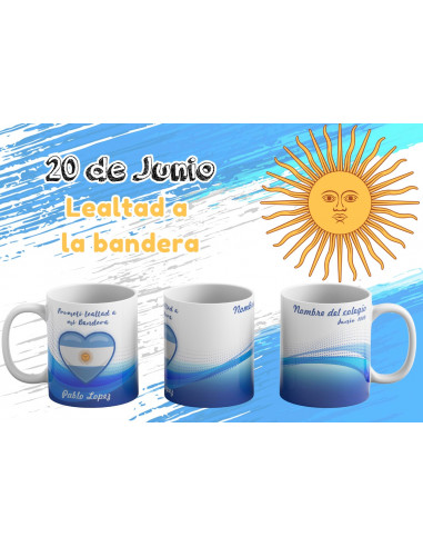 TAZAS LEALTAD A LA BANDERA