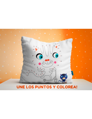 ALMOHADONES COLOREAR UNIR