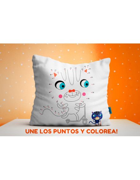 ALMOHADONES COLOREAR UNIR