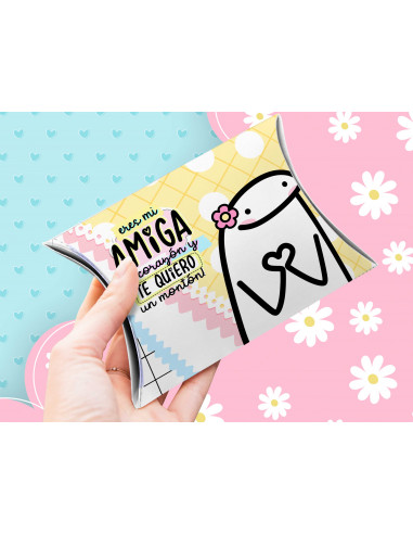 Caja almohada día del amigo flork