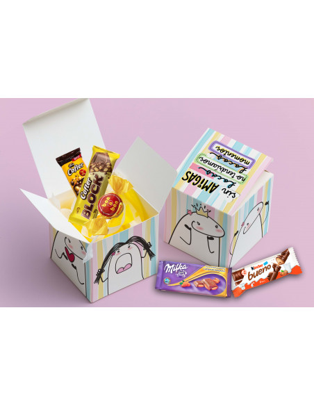 Caja Cubo Sublimación Día del Amigo