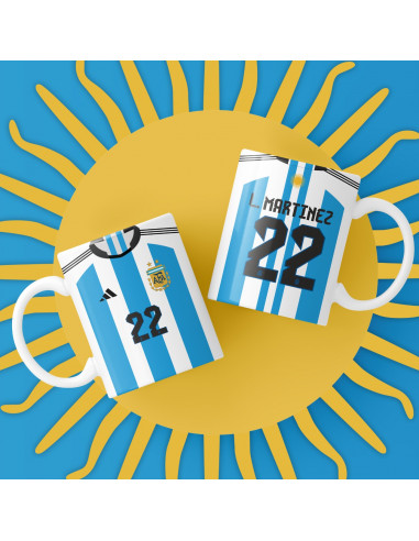 Camiseta Selección Argentina 2022 taza Camiseta Selección Argentina 2022 taza