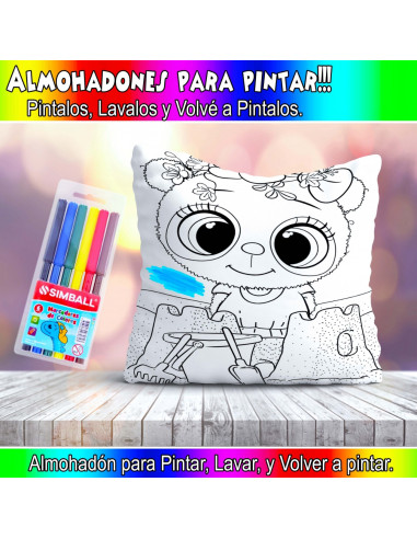 ALMOHADONES PARA COLOREAR
