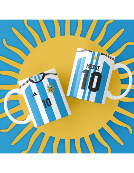 Camiseta Selección Argentina 2022 taza