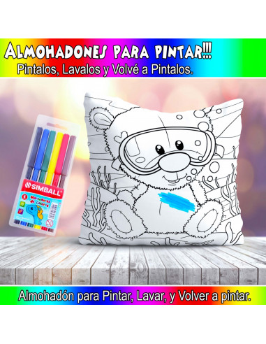 ALMOHADONES PARA COLOREAR