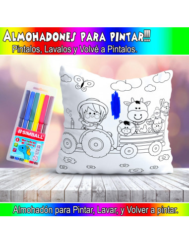 ALMOHADONES PARA COLOREAR