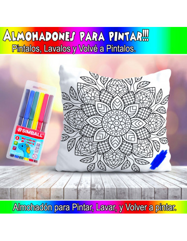 ALMOHADONES PARA COLOREAR